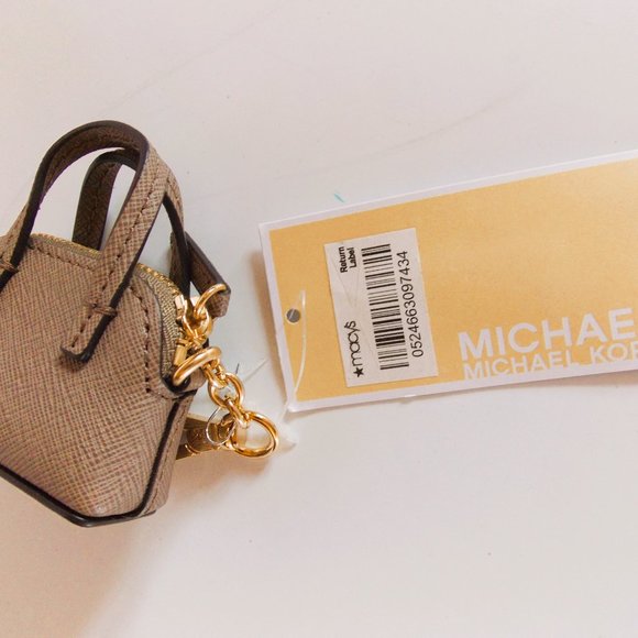 Michael Kors Mini Purse keychain, Brown - Picture 6 of 7